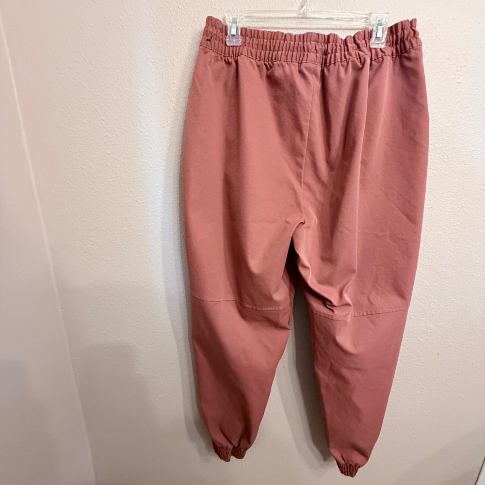 Nike Sportswear Essential Woven Joggers Rose Pink High Rise XL - Picture 3 of 9